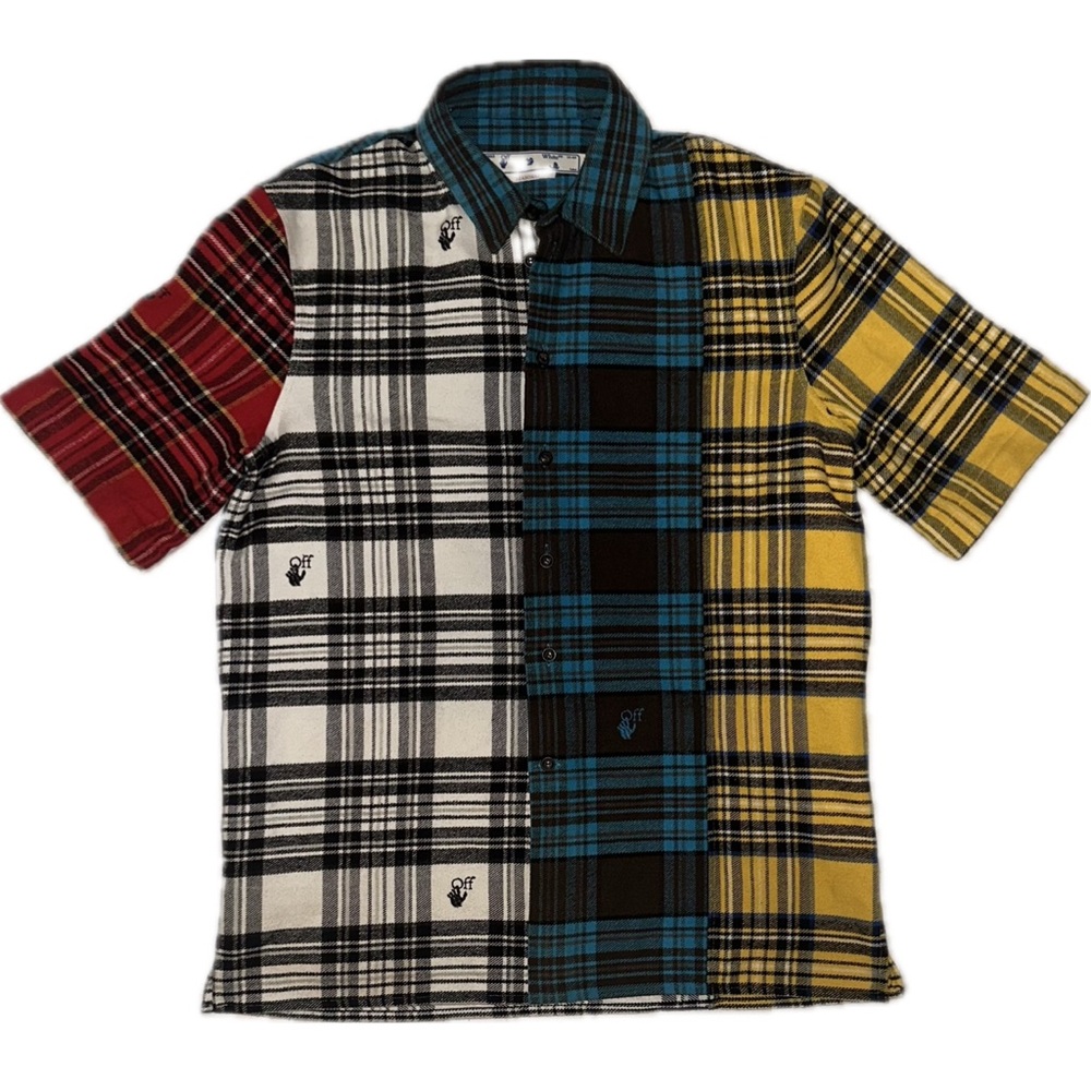 Authentic Short Sleeve Off-White Flannel